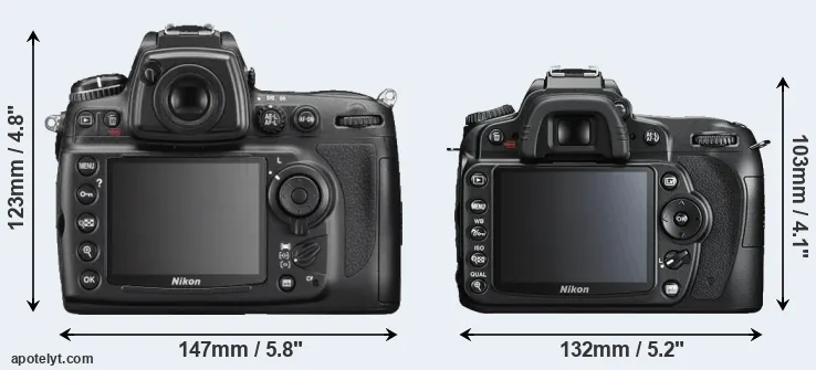 Comparison D700 or D90 rear
