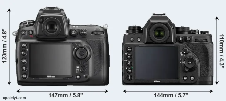 Comparison D700 or Df rear