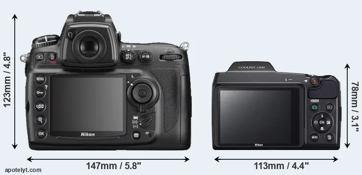 Comparison D700 or L840 rear