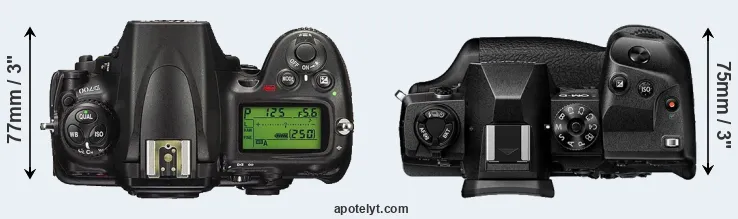 Compare D700 versus E-M1X top