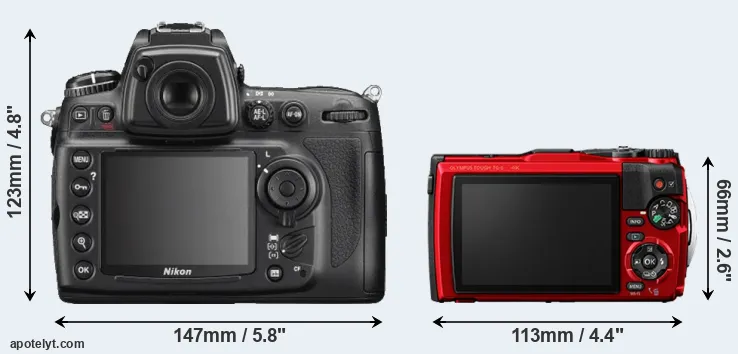 Comparison D700 or TG-6 rear