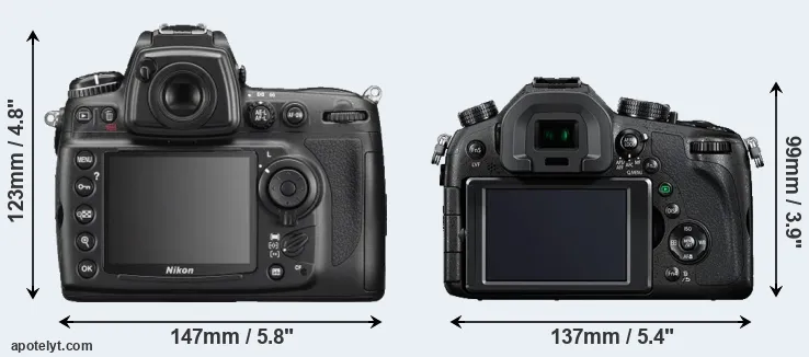 Comparison D700 or FZ1000 rear
