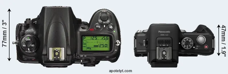 Compare D700 versus G3 top