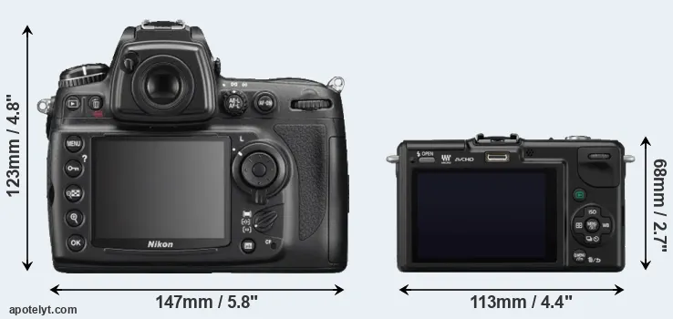 Comparison D700 or GF2 rear