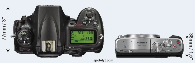 Compare D700 versus GF6 top