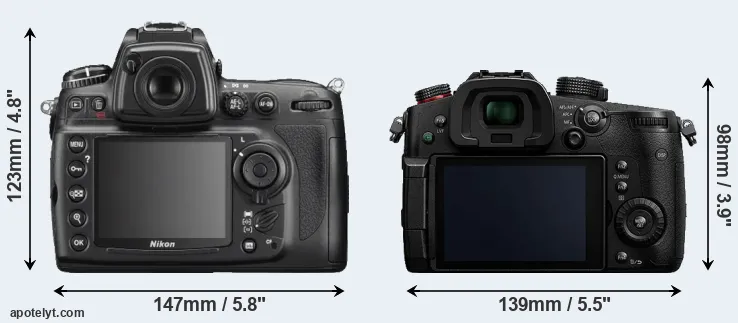 Comparison D700 or GH5s rear