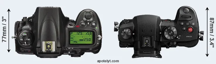 Compare D700 versus GH5s top