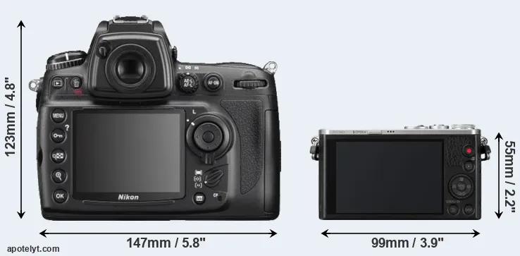 Comparison D700 or GM1 rear