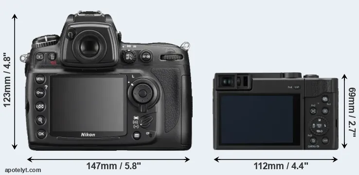 Comparison D700 or ZS80 rear