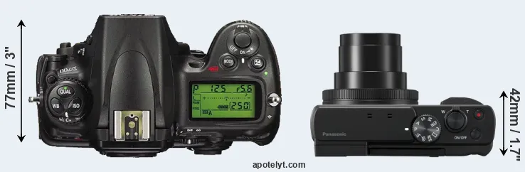 Compare D700 versus ZS80 top