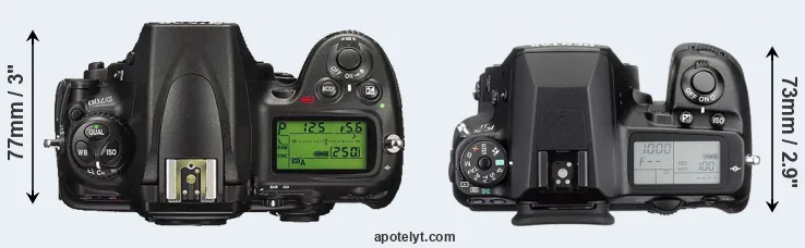 Compare D700 versus K-5 II top