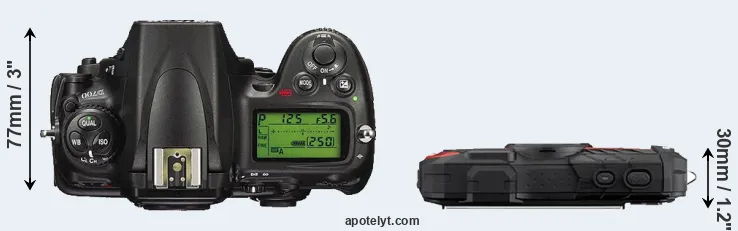 Compare D700 versus WG-60 top