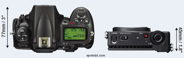 Compare D700 versus fp top