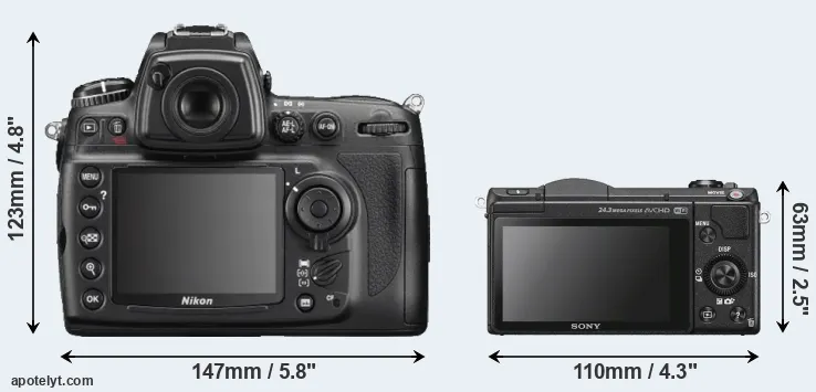 Comparison D700 or A5100 rear