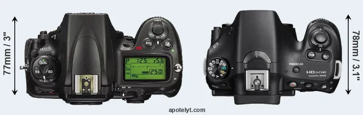 Compare D700 versus A58 top