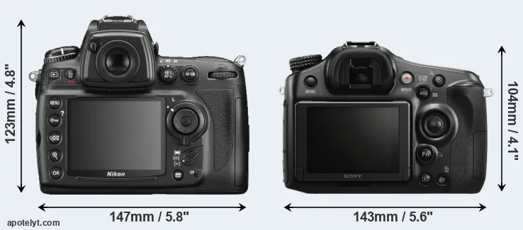 Comparison D700 or A68 rear