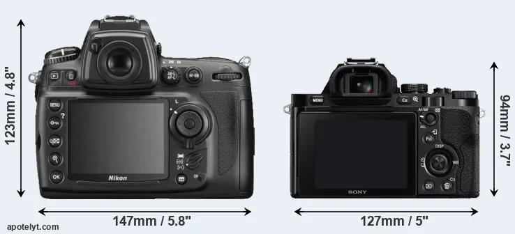 Comparison D700 or A7 rear