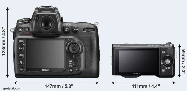 Comparison D700 or NEX-5N rear