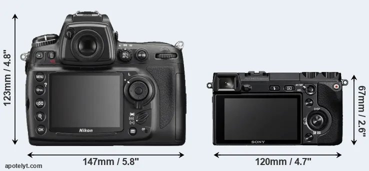 Comparison D700 or NEX-7 rear