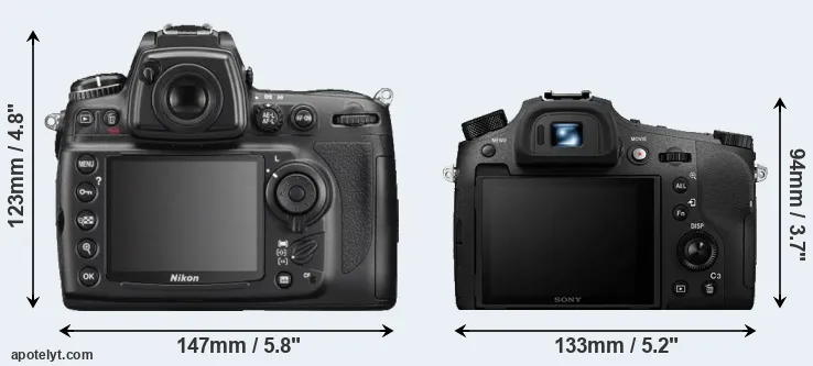 Comparison D700 or RX10 IV rear