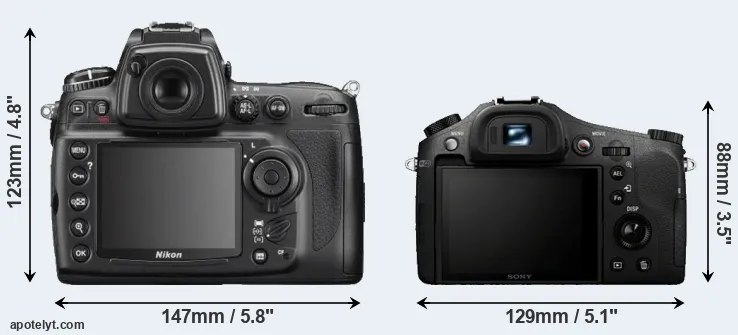 Comparison D700 or RX10 rear