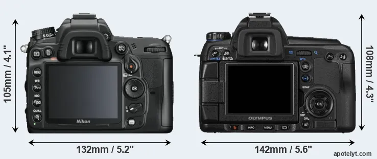 Comparison D7000 or E-30 rear
