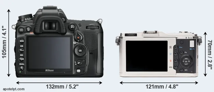 Comparison D7000 or E-P1 rear