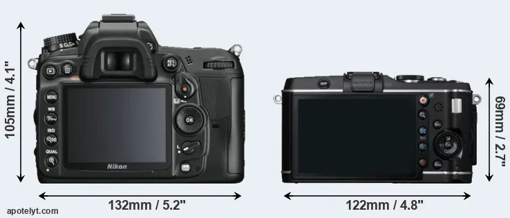 Comparison D7000 or E-P3 rear