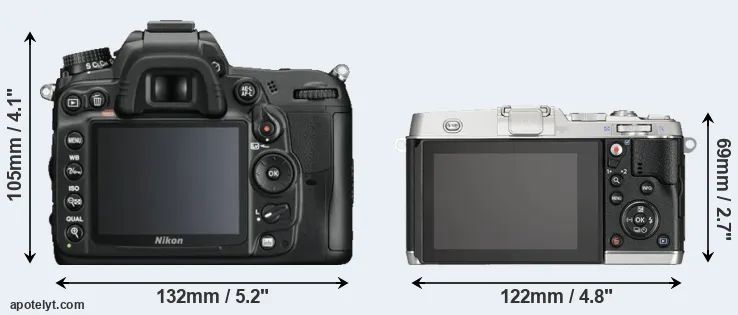 Comparison D7000 or E-P5 rear