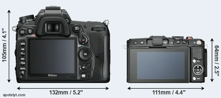 Comparison D7000 or E-PL6 rear