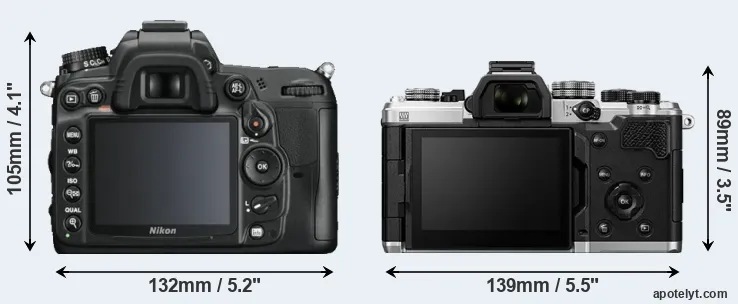 Comparison D7000 or OM-3 rear