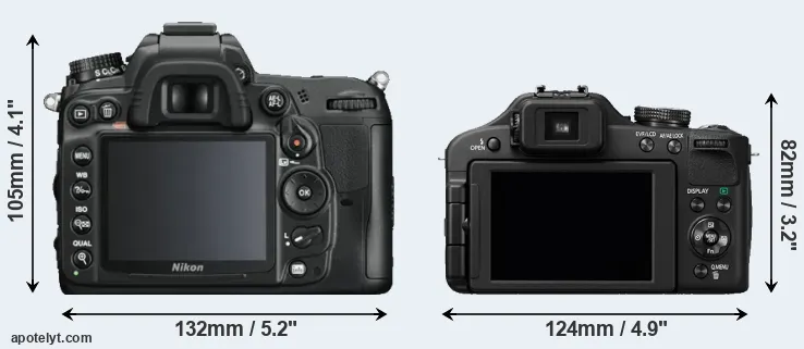 Comparison D7000 or FZ150 rear