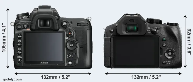 Comparison D7000 or FZ330 rear