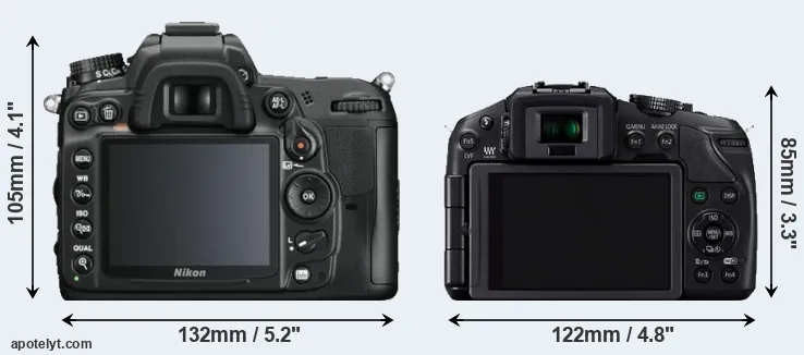 Comparison D7000 or G6 rear