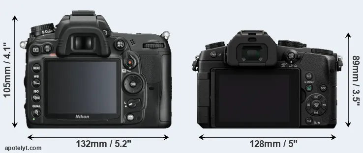 Comparison D7000 or G85 rear