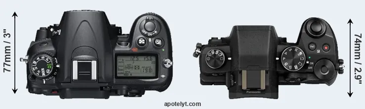 Compare D7000 versus G85 top