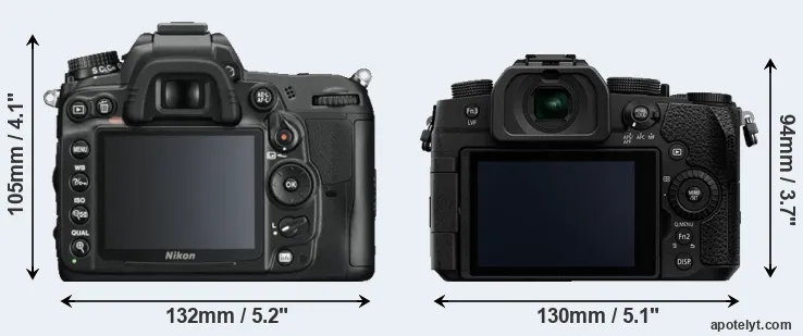 Comparison D7000 or G90 rear