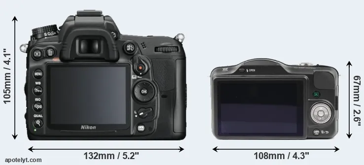 Comparison D7000 or GF3 rear