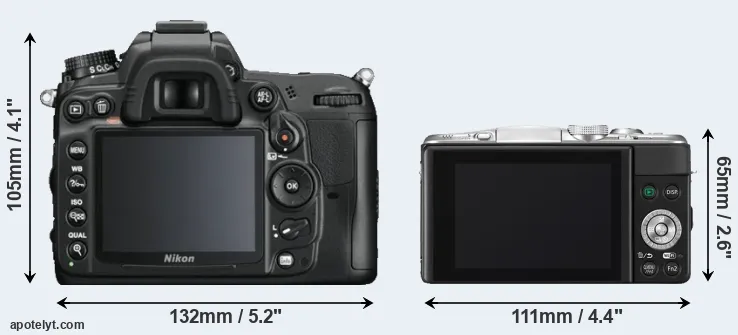 Comparison D7000 or GF6 rear