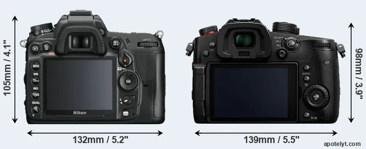 Comparison D7000 or GH5s rear
