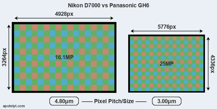 D7000 versus GH6 MP