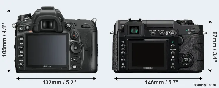 Comparison D7000 or L1 rear