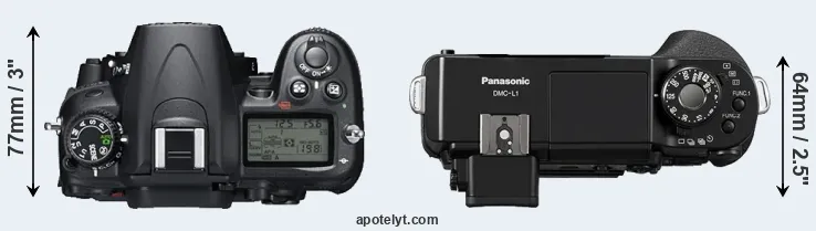 Compare D7000 versus L1 top