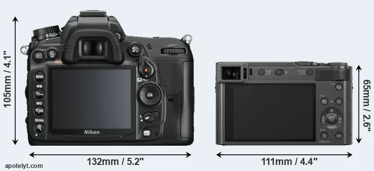Comparison D7000 or TZ200 rear