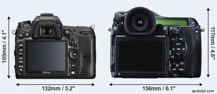 Comparison D7000 or 645Z rear