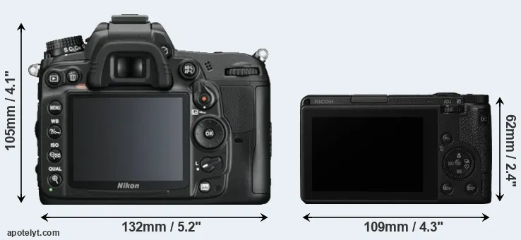 Comparison D7000 or GR III rear
