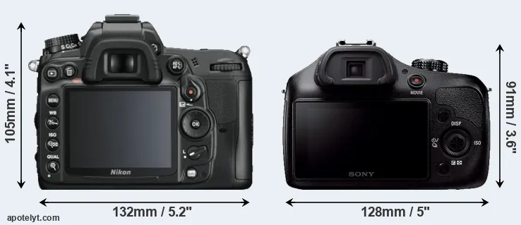 Comparison D7000 or A3000 rear