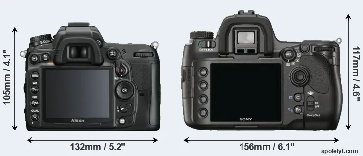 Comparison D7000 or A900 rear
