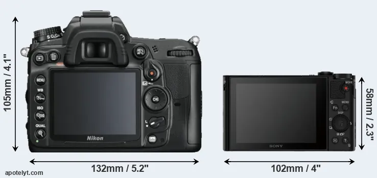 Comparison D7000 or HX90V rear
