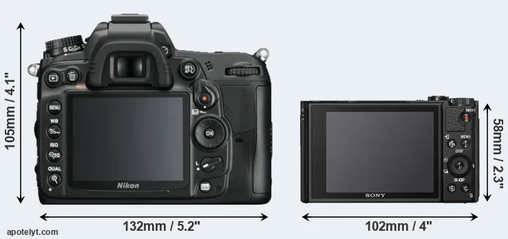 Comparison D7000 or HX95 rear